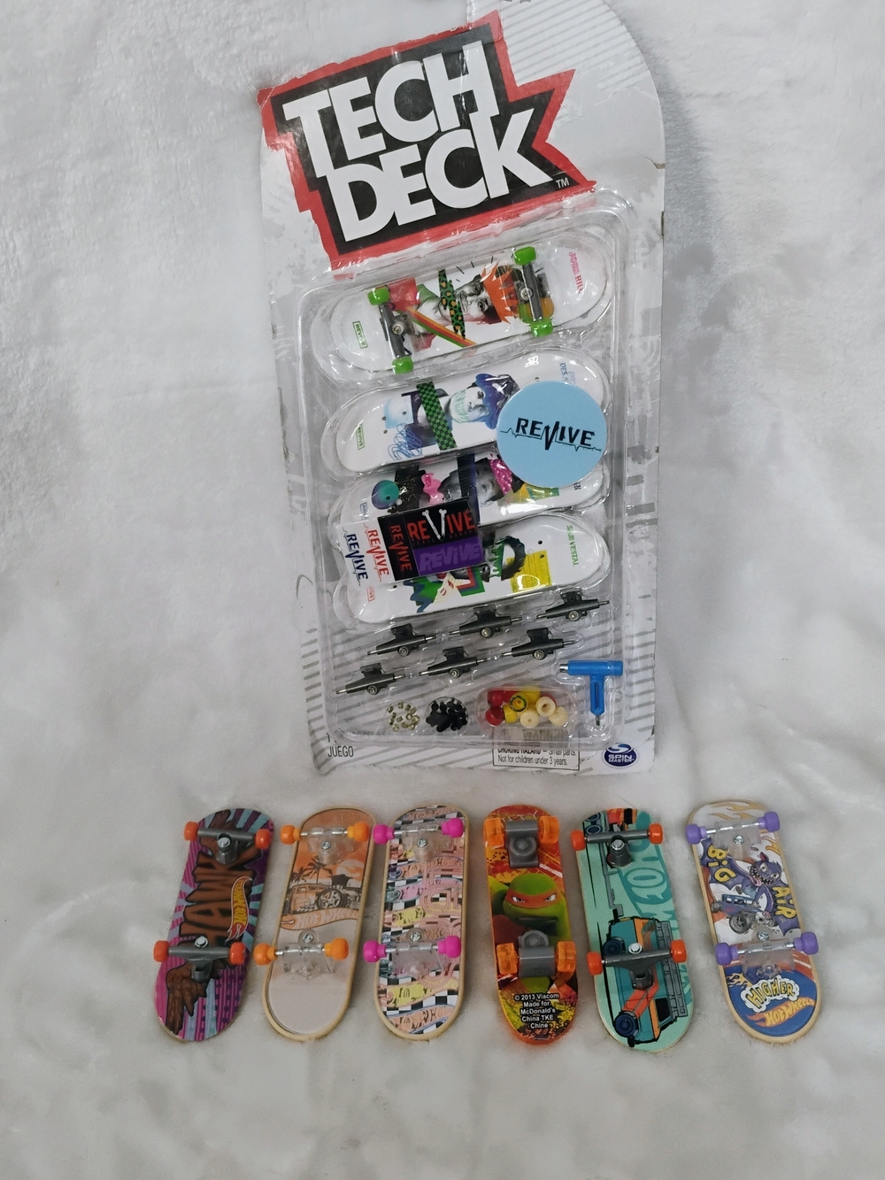 Tech Deck Mini Skateboard Bundle Lot Revive Hot Wheels TMNT Tony Hawk NEW Used A